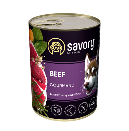 Savory Dog Adult Beef 400 г